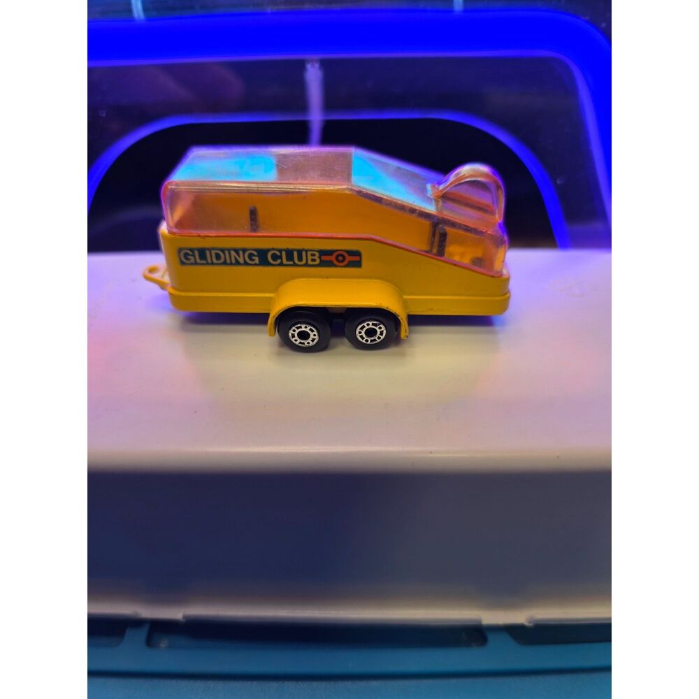 Matchbox Superfast Lesney No75+ GLIDER TRAILER in " YELLOW " from two pack set